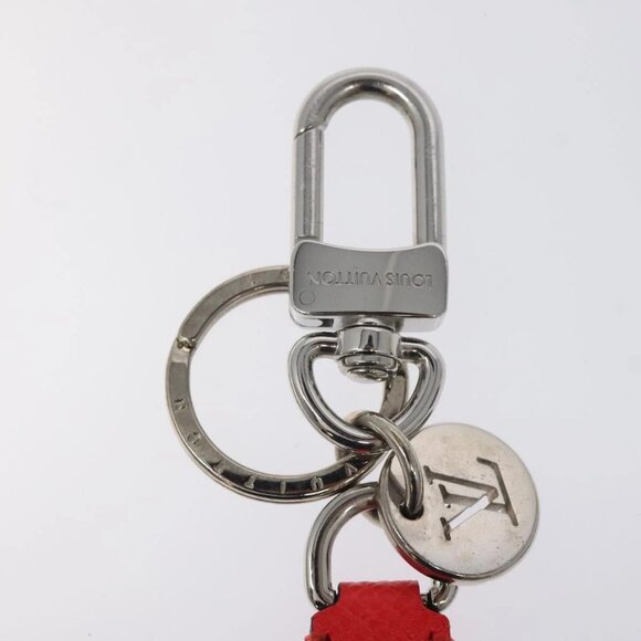 LOUIS VUITTON Taigalama Porte Cles Slim Dragonne Charm Red - Picture 2 of 6